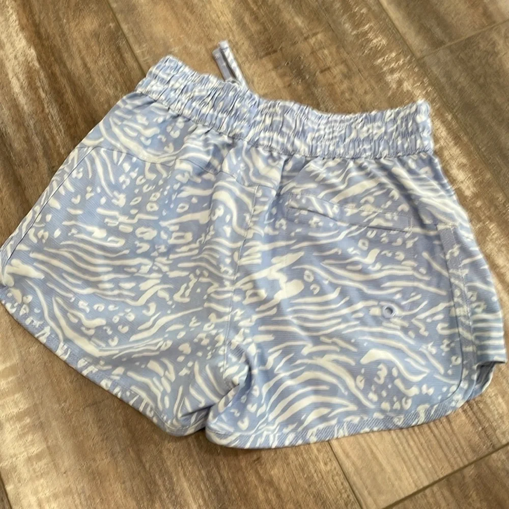 ATHLETA Girl Dive in Boardshort Nina Animal Blue size 7
